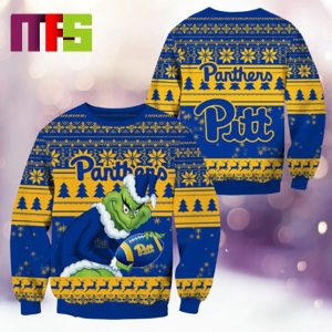Pittsburgh Panthers NCAA Grinch Funny Best For Holiday Christmas Ugly Sweater