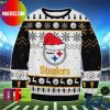 Pittsburgh Steelers Christmas Hat Steelers Logo Pattern For Holiday Ugly Christmas Sweater