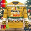 Pittsburgh Steelers Santa Merry Kiss My Ass Best For Holiday Ugly Christmas Sweater