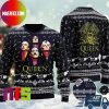 Queen Members Drum Guitar And Reindeer Pattern Ugly Christmas Sweater