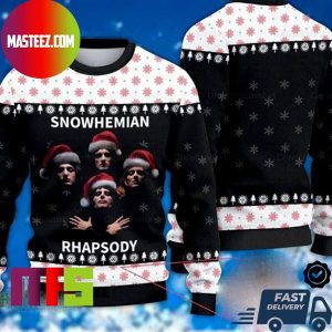 Queen Snowhemian Rhapsody Snowflake Pattern Unique Design For Holiday Ugly Christmas Sweater