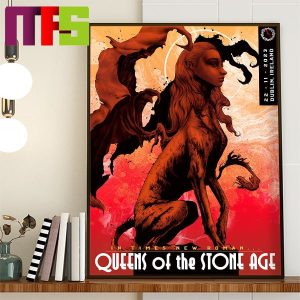 Queens Of The Stone Age Dublin Ireland On November 22rd 2023 Home Decor Poster Canvas