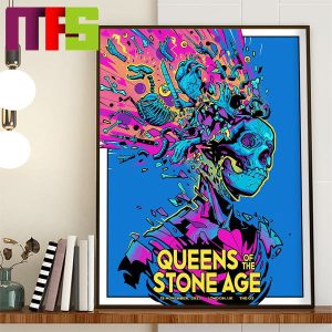 Queens Of The Stone Age London UK At The O2 Arena On November 15th 2023 Home Decor Poster Canvas