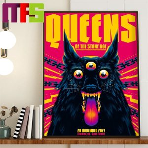 Queens Of The Stone Age Stockton UK At Globe Theatre On November 20th 2023 Home Decor Poster Canvas