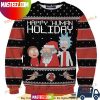 Rick And Morty Green Pickle All Over Printed Funny Ugly Christmas Sweater