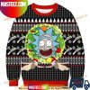 Rick And Morty UFO Cartoon Animation Christmas Ugly Sweater