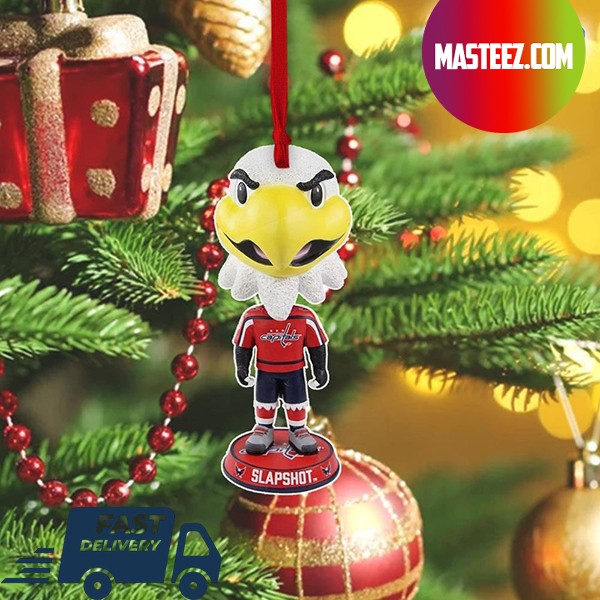 Slapshot Washington Capitals Mascot Bighead Christmas Tree Decoration Xmas Ornament