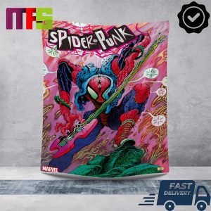 Spider Punk Hobie Brown Disrupts The System This February Essentials Blanket