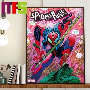 Spider Punk Hobie Brown Disrupts The System This February Home Decor Poster Canvas
