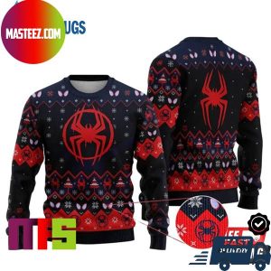 Spider Punk Spider Man Logo Pattern Unique Design Ugly Christmas Sweater