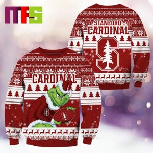 Stanford Cardinal NCAA Grinch Funny Best For Holiday Christmas Ugly Sweater