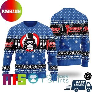 Svengoolie Blue Snowflake Pattern For Holiday Ugly Christmas Sweater