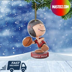 Tampa Bay Buccaneers NFL Charlie Brown Peanuts Bighead Christmas Tree Decorations Xmas Ornament