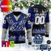 Tampa Bay Lightning Mascot NHL Personalized Name Unique Design For Holiday Ugly Christmas Sweater