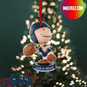 Tennessee Titans NFL Charlie Brown Peanuts Bighead Christmas Tree Decorations Xmas Ornament