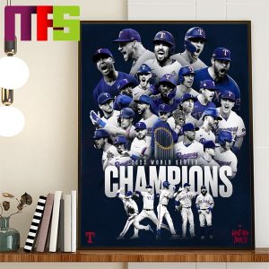 Texas Rangers Are 2023 World Series Champions Home Decor Poster Canvas