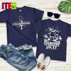 Texas Rangers Are 2023 World Series Champions Two Sided Essentials T Shirt