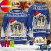 Texas Rangers Mascot MLB Rangers Logo Pattern For Holiday Ugly Christmas Sweater