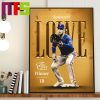 Texas Rangers Jonah Heim Rawlings Gold Glove Winner Catcher 2023 Home Decor Poster Canvas