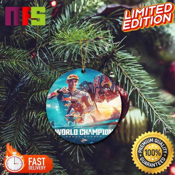 The Shark Bites Harder Than Ever Pedro Acosta Is Your 2023 Moto2 World Champion Christmas Tree Ornaments 2023