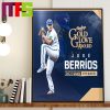 Toronto Blue Jays Kevin Kiermaier Rawlings Gold Glove Winner Outfield 2023 Home Decor Poster Canvas