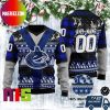 Vancouver Canucks Mascot NHL Personalized Name Unique Design For Holiday Ugly Christmas Sweater