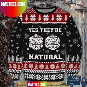 Yes They Are Natural Dungeons And Dragons Ugly Christmas Sweater