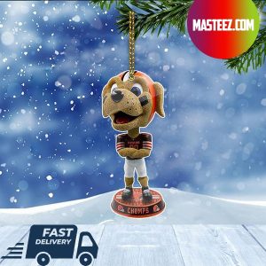 Chomps Cleveland Browns Field Stripe Mascot Bighead Christmas Tree Decorations Xmas Ornament