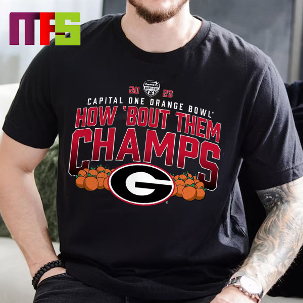 2023 Orange Bowl Champions Georgia Bulldogs Essentials T-Shirt