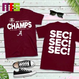 Alabama Crimson Tide 2023 SEC Football Conference Champions Locker Room T-Shirt
