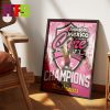 Florida A&M Rattlers 2023 Cricket Celebration Bowl Champions Home Decor Poster Canvas