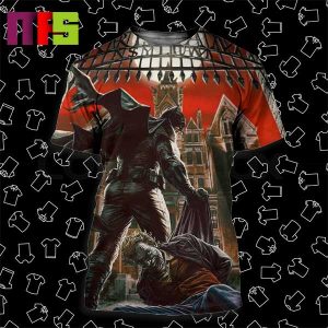 Batman Arkham Asylum Batman Drags Joker To Arkham Asylum Artwork All Over Print Shirt