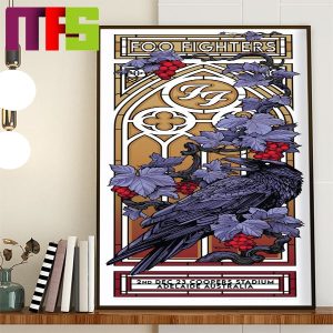 Foo Fighters Adelaide Australia At Coopers Stadium On December 12th 2023 Home Decor Poster Canvas