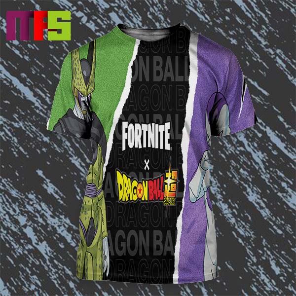 Frieza And Cell From The Dragon Ball Series Join Forces In Fortnite All Over Print Shirt
