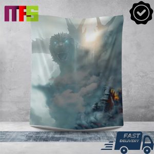 Godzilla Minus One Imax Textless Poster Biggest Live Action Japanese Film In US Classic Blanket