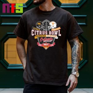 Iowa Hawkeyes Vs Tennessee Volunteers 2024 Citrus Bowl Head To Head Classic T-Shirt