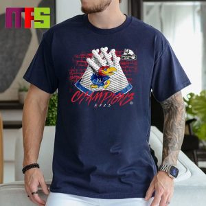 Kansas Jayhawks 2023 Guaranteed Rate Bowl Champions Official Essentials T-Shirt