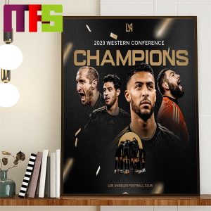 LAFC 2023 Western Conference Champions Home Decor Poster Canvas LAFC 2023 Western Conference Champions Home Decor Poster Canvas