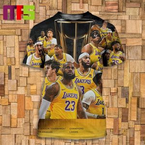 Los Angeles Lakers Are The First Ever NBA In Season Tournament Champions All Over Print Shirt