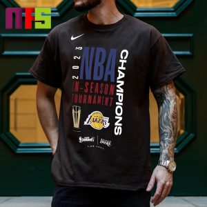 Los Angeles Lakers NBA In Season Tournament Champions Nike Locker Room T-Shirt