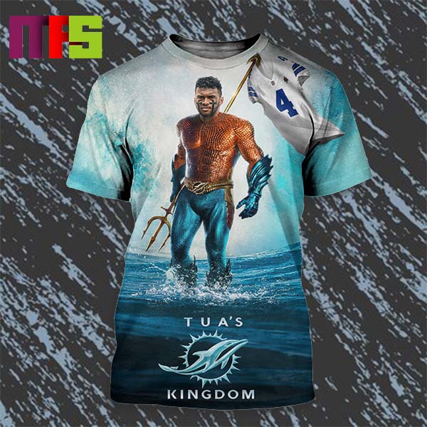 Miami Dolphins Tua Drowns The Cowboys On Christmas Eve Tua’s Kingdom All Over Print Shirt