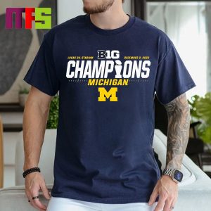 Michigan Wolverines 2023 Big Ten Football Conference Champions Locker Room Classic T-Shirt