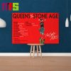 Queens Of The Stone Age The End Is Nero 2024 Summer Tour Canada Tour List Home Decor Poster Canvas