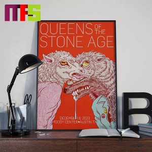 Queens Of The Stone Age Austin TX At Moody Center On December 8th 2023 Home Decor Poster Canvas