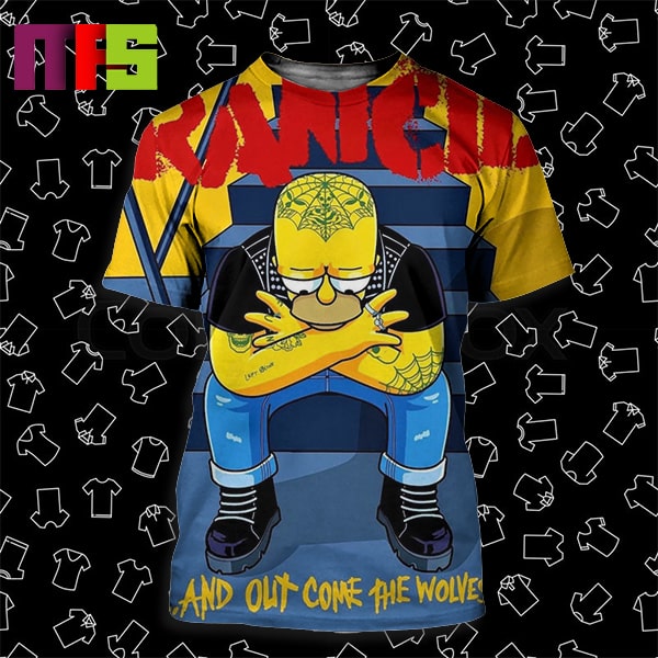 Rancid And Out Come The Wolves Simpsons Version All Over Print Shirt