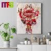 San Francisco 49ers 2023 NFC West Division Champions Home Decor Poster Canvas