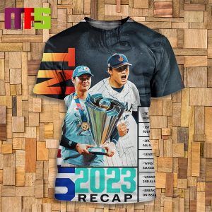 Shohei Ohtani 2023 Recap One Of A Kind Year By A Once In A Lifetime Player All Over Print Shirt