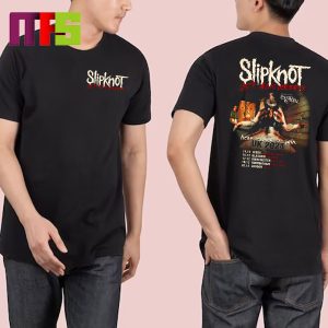 Slipknot 25th Anniversary UK 2024 Tour List Two Sided Essentials T-Shirt Slipknot 25th Anniversary UK 2024 Tour List Two Sided Essentials T-Shirt