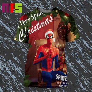 Spider Man A Very Spidey Christmas Vinyl All Over Print Shirt