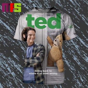 Ted Series Official Poster Event Series On Peacock All Over Print Shirt